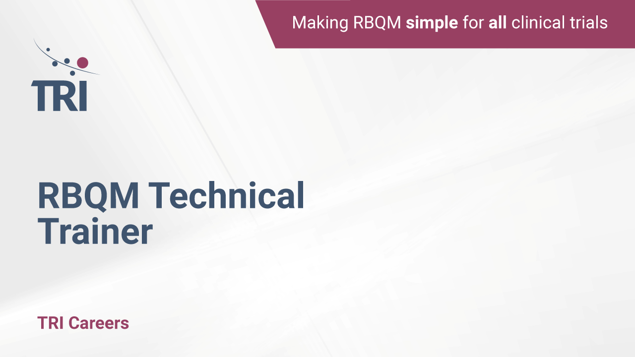 RBQM Technical Trainer